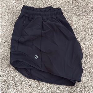 Lululemon NWOT Black Athletic Shorts with Elastic Waistband - 8tall
